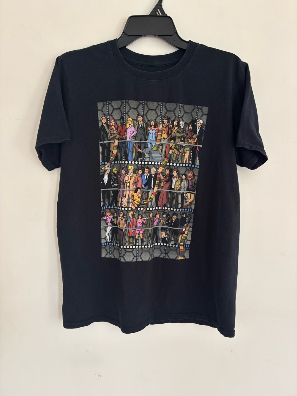Doctor Who Graphic Tee Mens Medium Black BBC Shirt